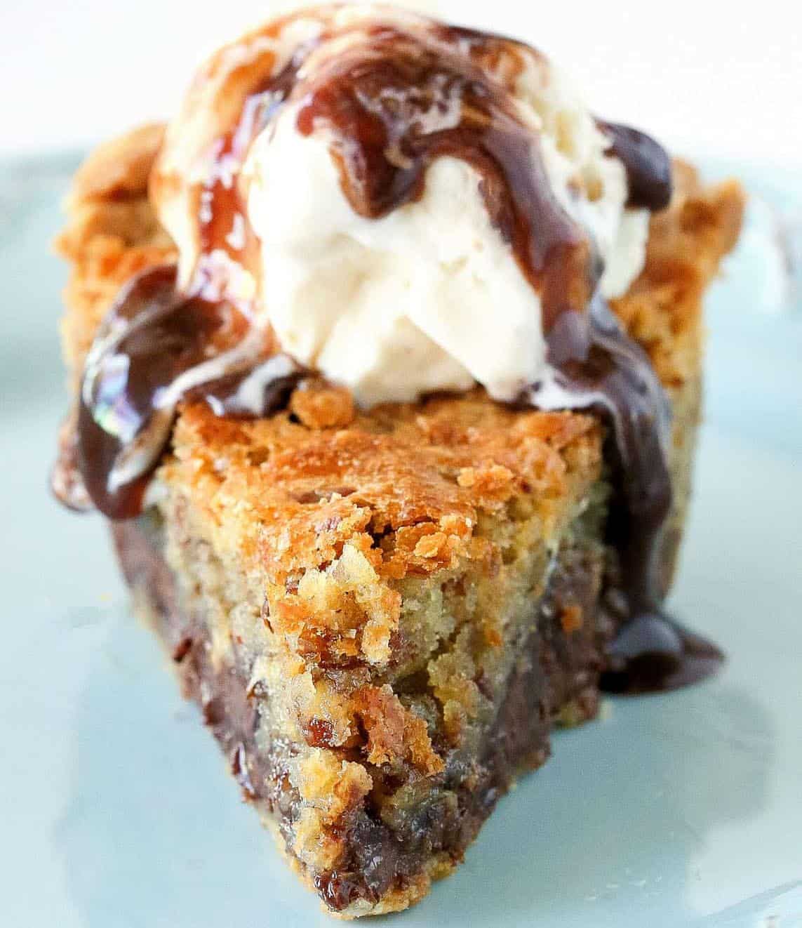 Easy Chocolate Chip Pie - Miz En Place