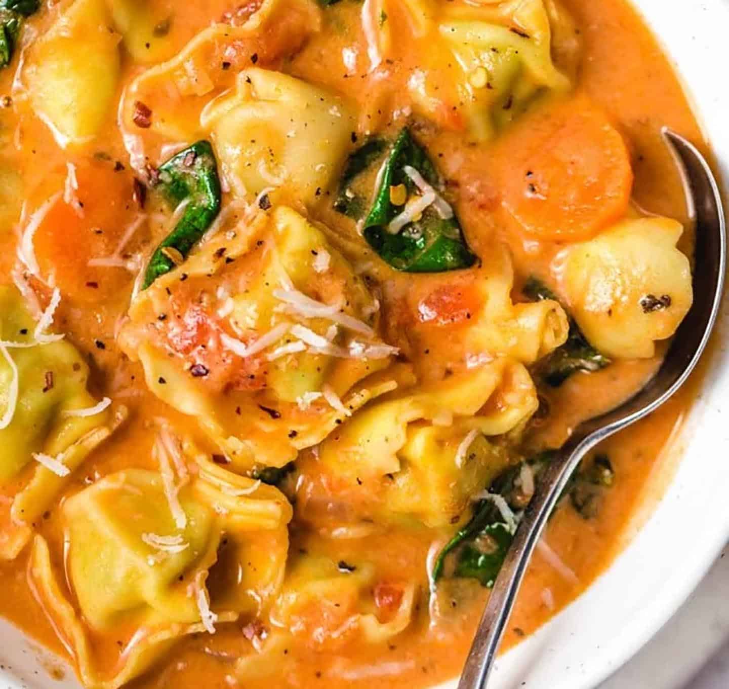 Creamy Tortellini Soup - Miz En Place