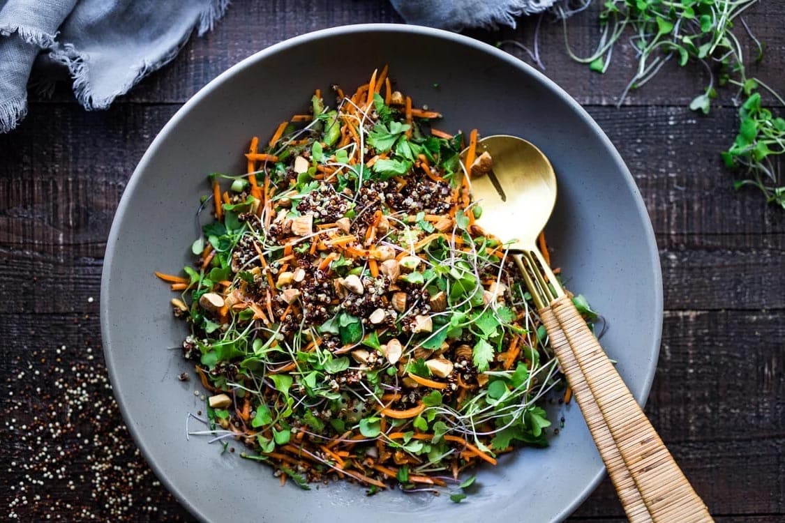 Quinoa Salad with Carrots and Almonds - Miz En Place
