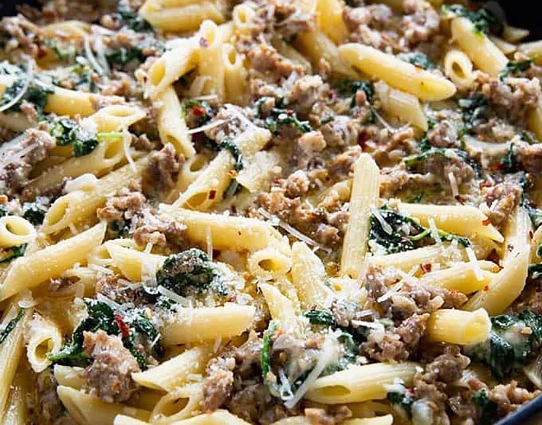 Creamy Italian Sausage Pasta - Miz En Place
