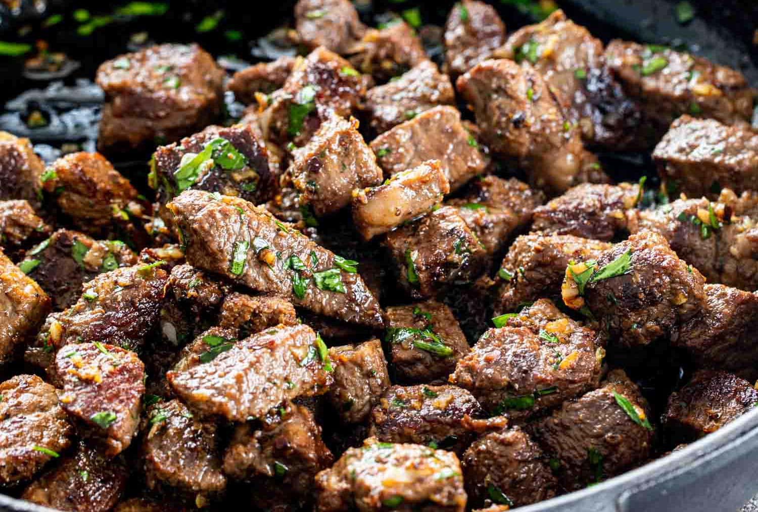 Garlic Butter Steak Bites - Miz En Place