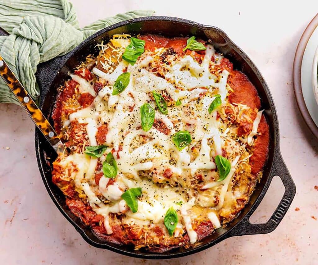 Skillet Eggplant Parmesan
