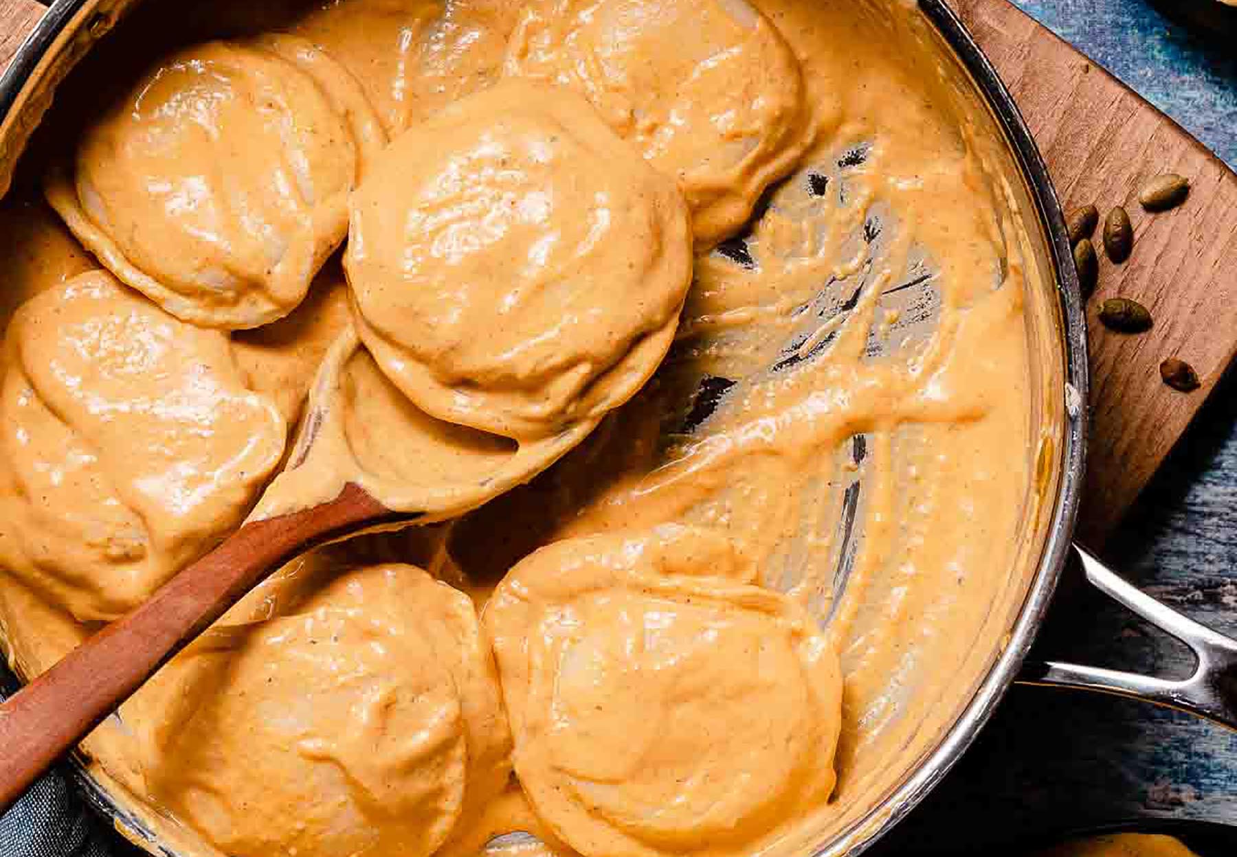 Creamy Pumpkin Ravioli - Miz En Place