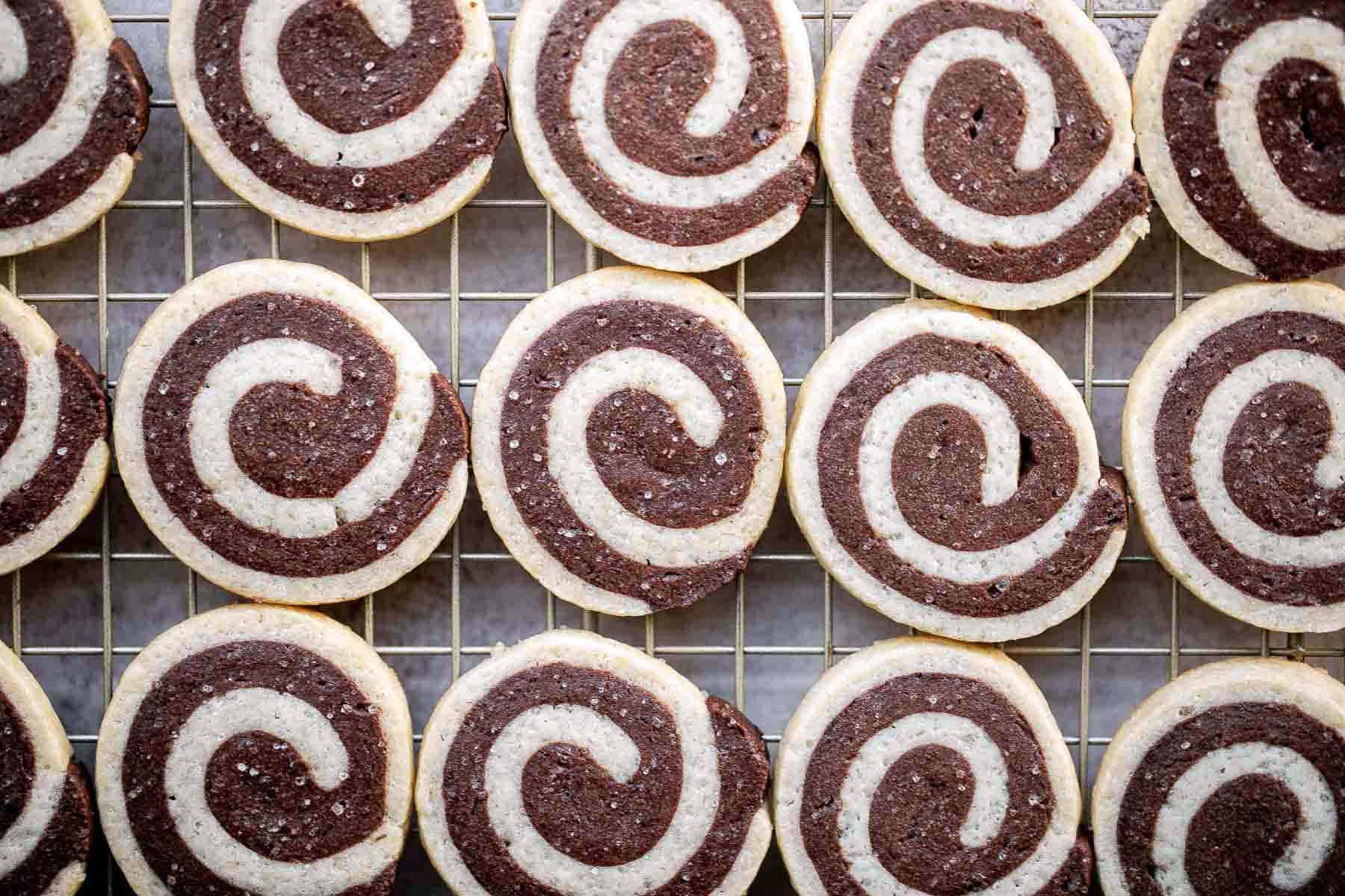 Chocolate Pinwheel Cookies - Miz En Place