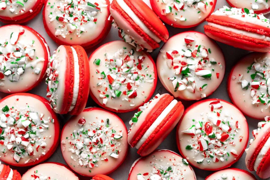 Peppermint Macarons