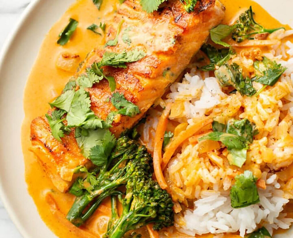 Salmon Coconut Curry