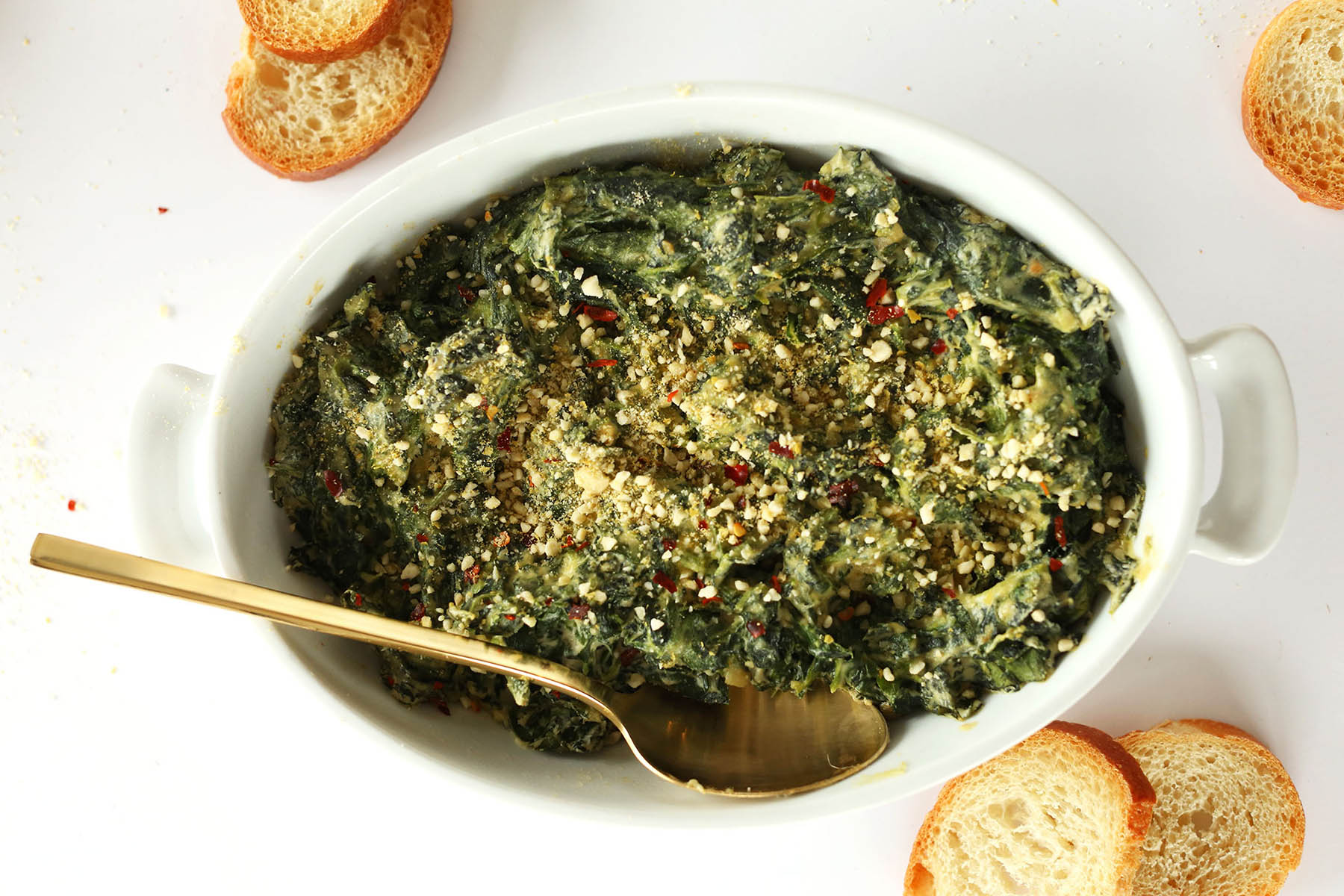 Creamy Kale and Spinach Dip - Miz En Place