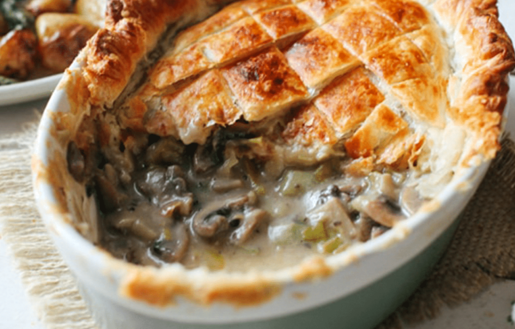 Mushroom & Leek Pie