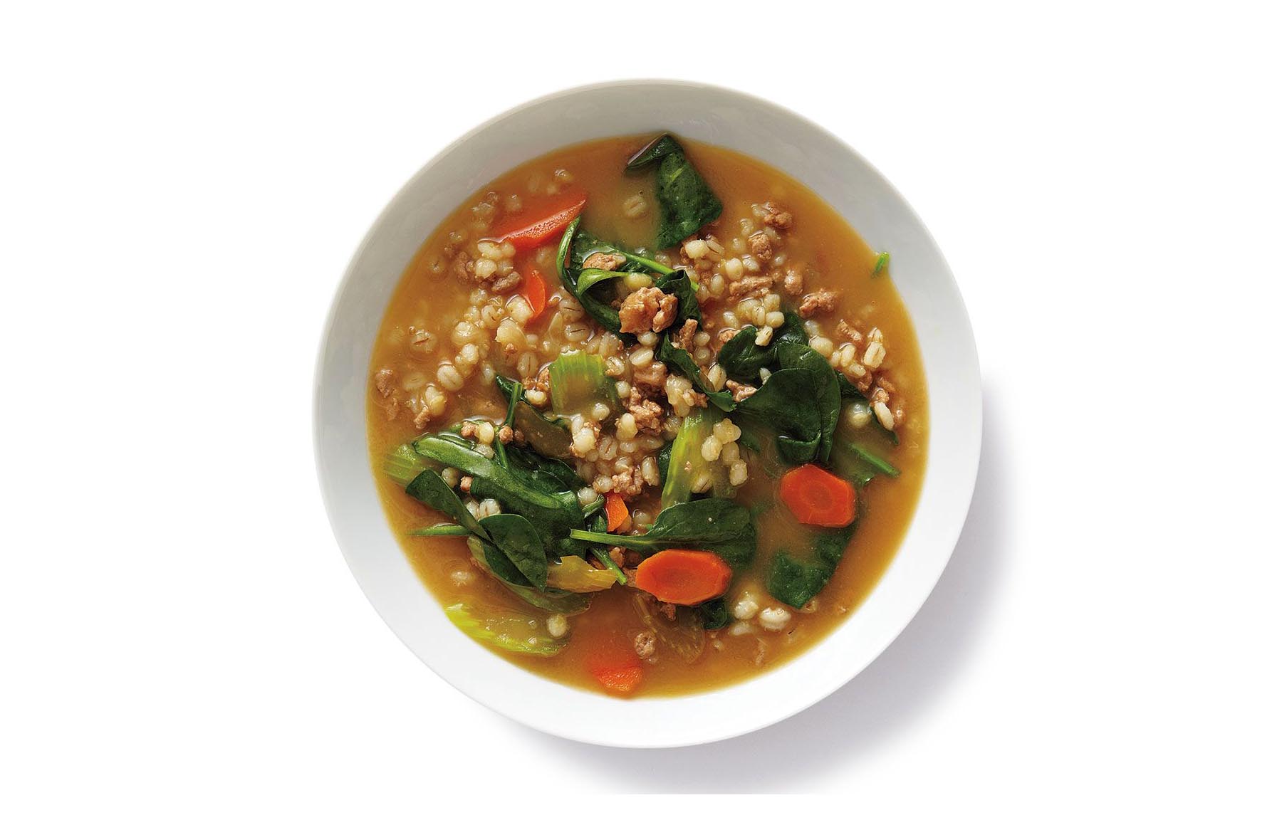 Turkey and Vegetable Barley Soup - Miz En Place