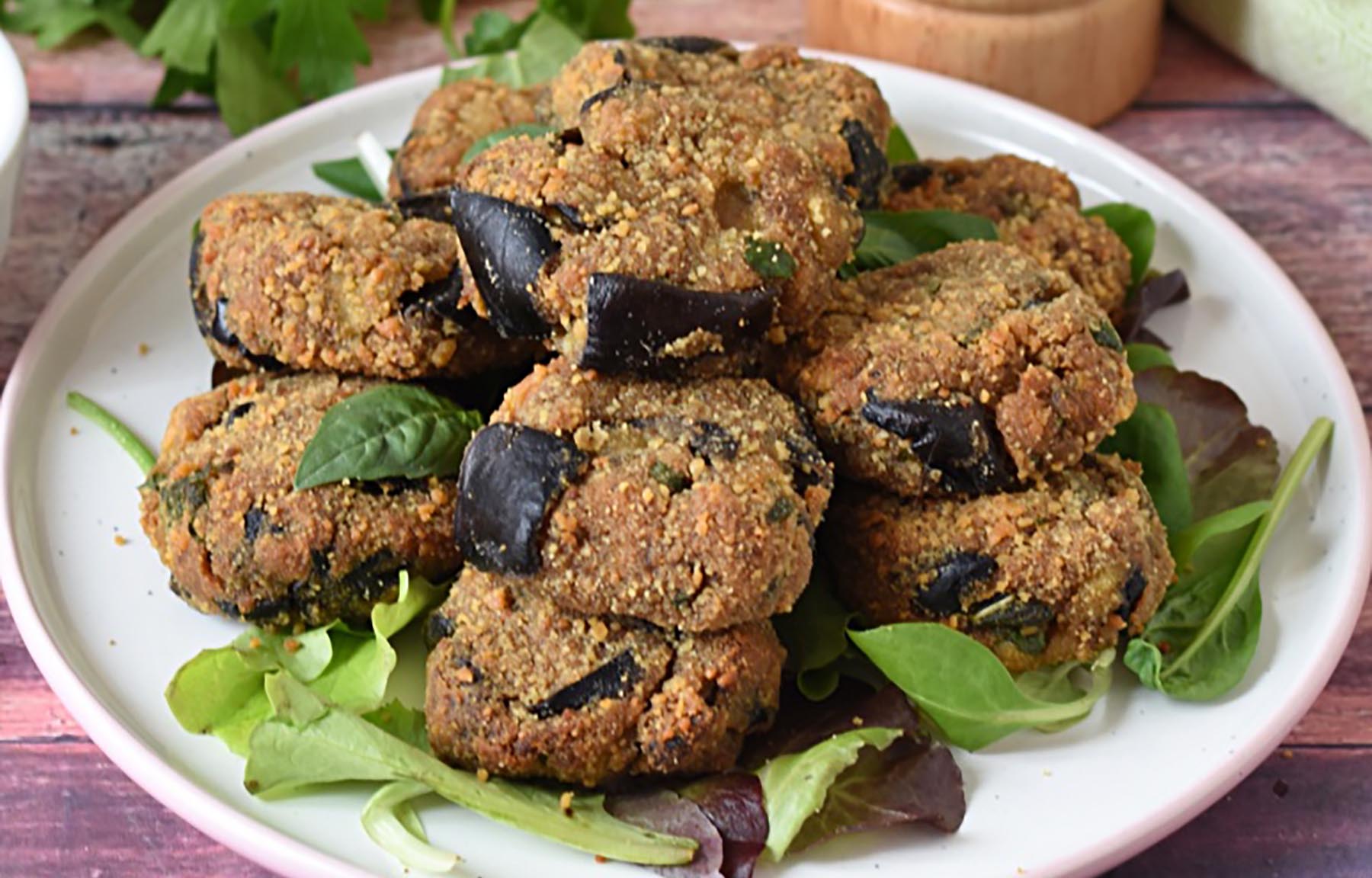 Baked Eggplant Meatballs - Miz En Place