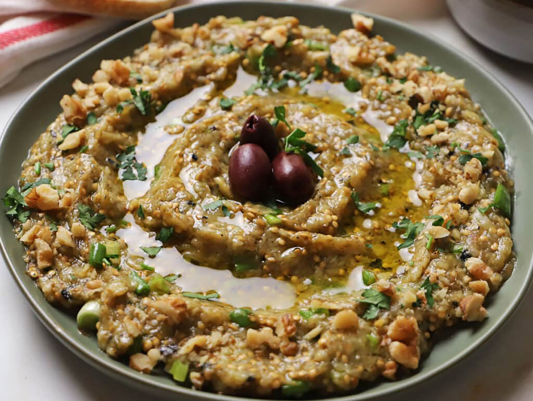 Melitzanosalata (Greek Eggplant Dip) - Miz En Place