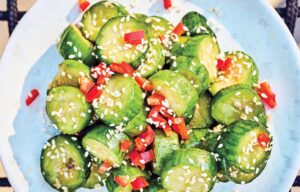 Tamari-Spiced Cold Cucumber Salad Tamari-Spiced Cold Cucumber Salad