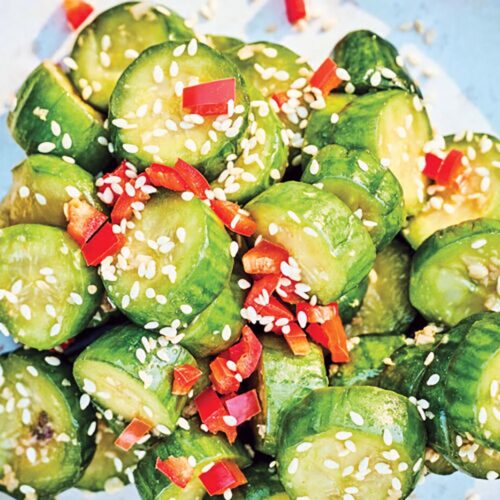 Tamari-Spiced Cold Cucumber Salad