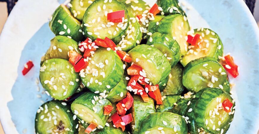 Tamari-Spiced Cold Cucumber Salad