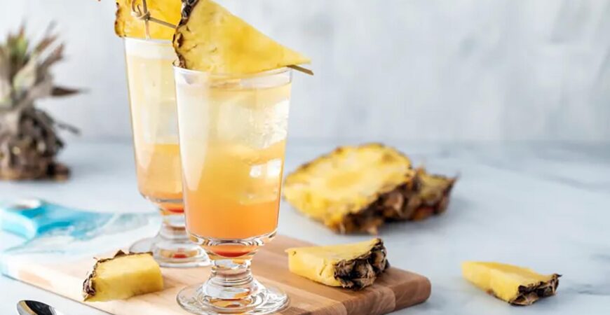 Tropical Pineapple Turmeric Mocktail