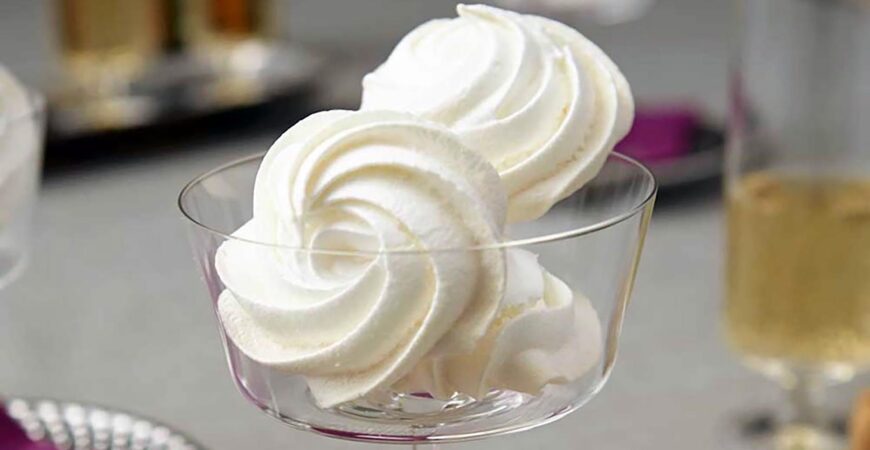 Champagne Meringue Cookies