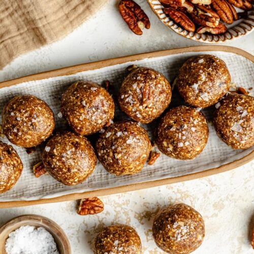 No-Bake Salted Maple Pecan Pie Bites No-Bake Salted Maple Pecan Pie Bites