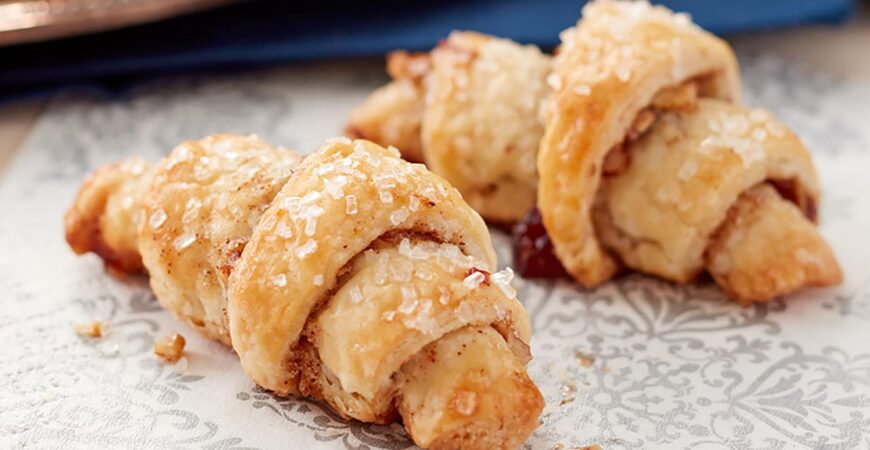 Pecan and Cranberry Rugelach