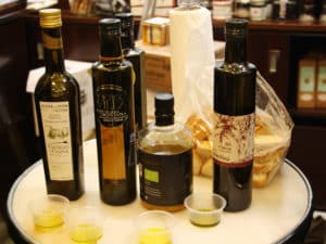 Different olive oils from Spain during the tasting copy