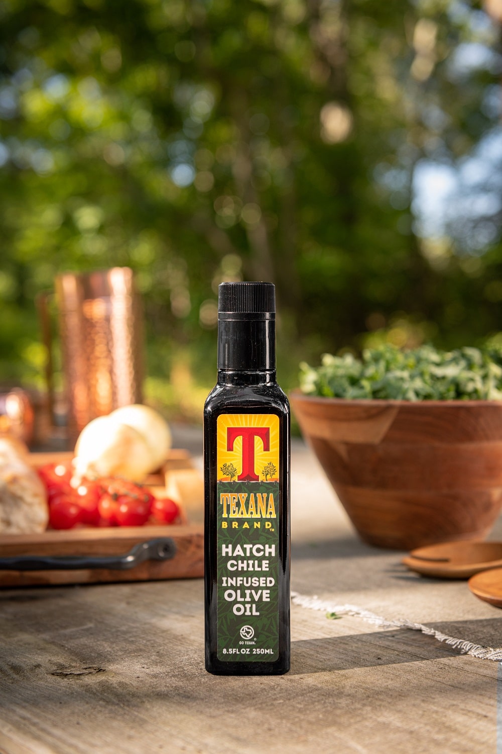 exana Brand Hatch Chile Infused Olive Oil