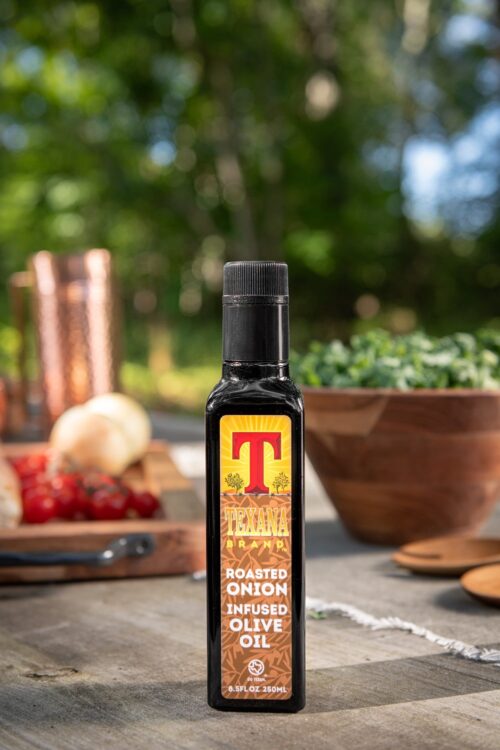 Texana Brand Roasted Onion Infused Olive Oil, 250ml (8.5oz)