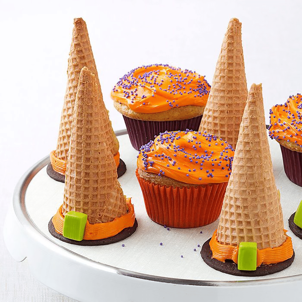 Witch’s Hat Individual Cone Cakes