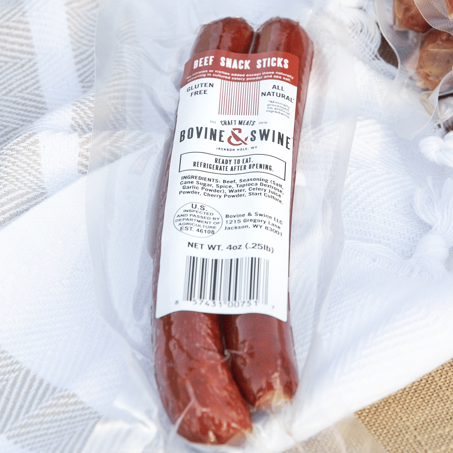 Beef Snack Sticks – 10 packs/20 sticks