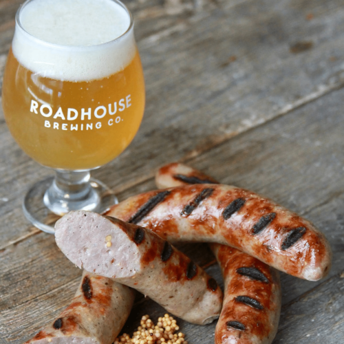 Roadhouse Beer Bratwurst Hand-Crafted Sausages – 4 packs/16 links