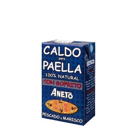 ANETO 100% Natural Cooking Base for Seafood Paella, 1 Liter / 33.83 Fl. Oz.