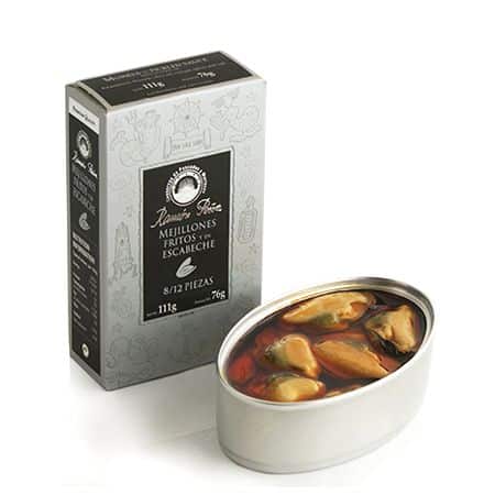 Ramon Pena Silver Mussels in Pickled Sauce (16/20) 15x110g ( 3.89 Oz)