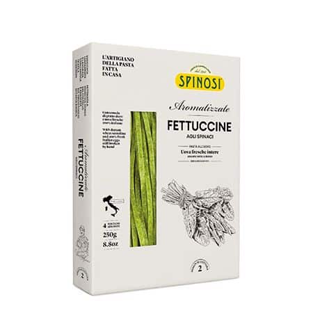 SPINOSI Spinach Fettuccine Egg Pasta, 8.8oz (250g)