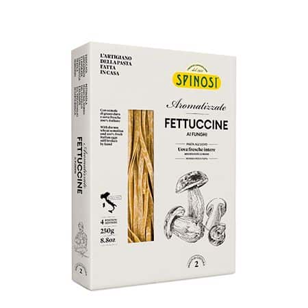 Spinosi Fettuccine Egg Pasta with Porcini Mushrooms 250g (8.8 Oz)