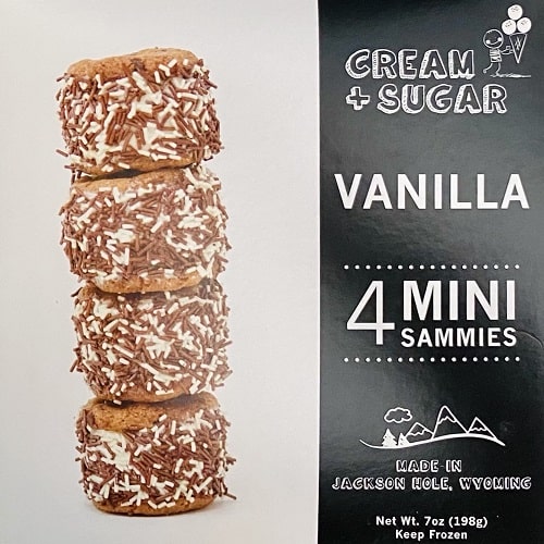 Cream & Sugar Artisan Mini Ice Cream Sandwiches: Vanilla