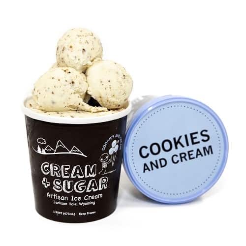 Cream & Sugar Premium Ice Cream: Cookies and Cream – 6 pints