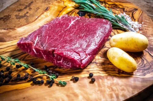 Guaranteed Premium Angus Beef Flat Iron Steak, 8oz