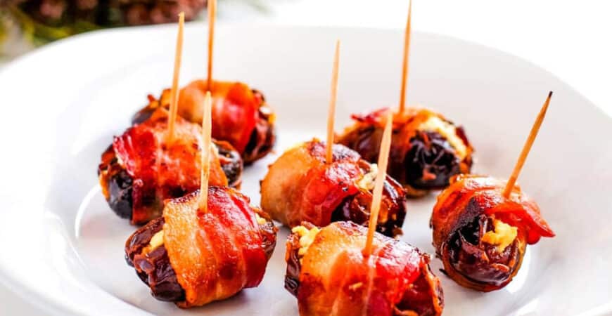 Appetizer-bacon-wrapped-goast-cheese-stuffed-dates