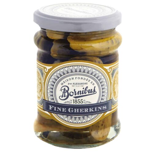 Bornibus Gherkins : Fine (Cornichons Fins) pickles, whole, 8.5oz (240g)