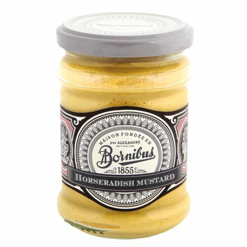 Bornibus Mustard : Horseradish (Moutarde au raifort), 8.8oz (250g)