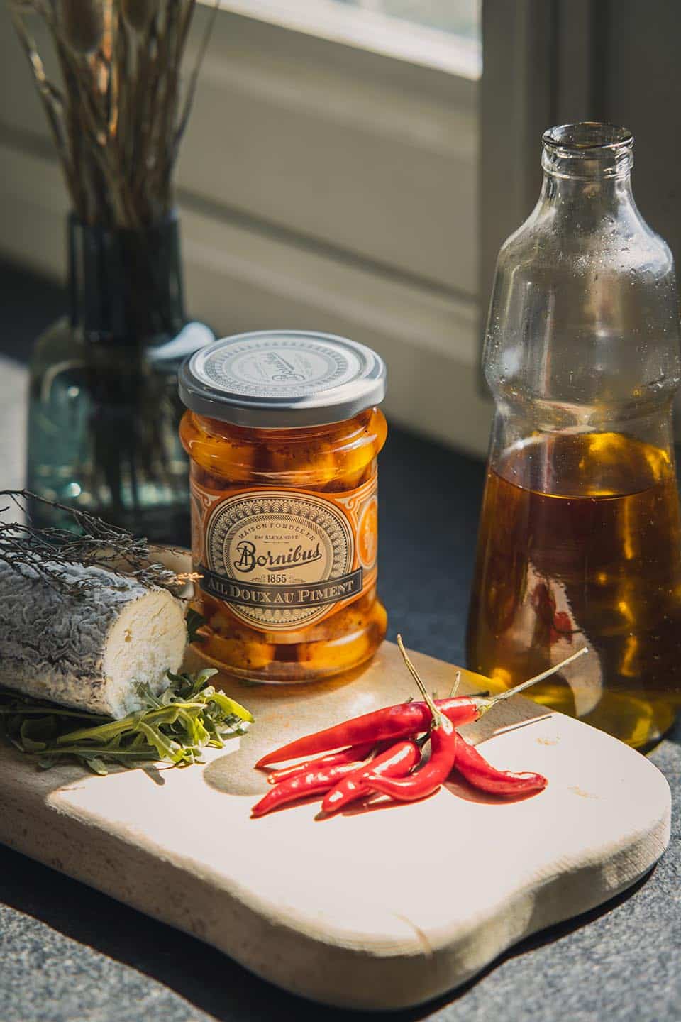 Bornibus Sweet Garlic with Chili (Ali Doux Au Piment), 5.3oz (150g)