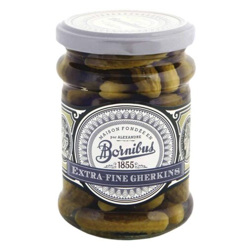 Bornibus Gherkins : Extra Fine (Cornichons Extra-Fins) pickles, whole, 8.5oz (240g)