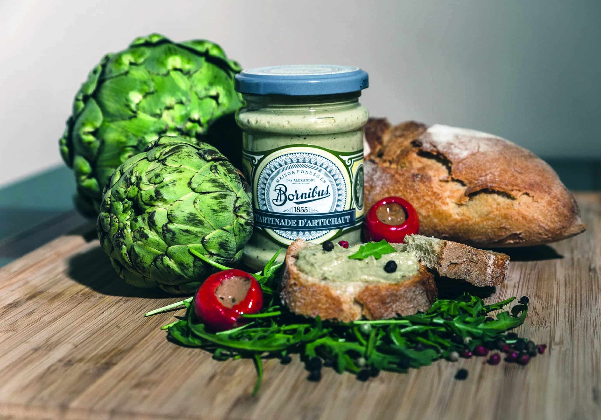 Bornibus Artichoke Spread (Tartinade d'artichaut), 8.8oz (250g)