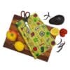 Buzzee Reusable Beeswax Food Wrap Roll, Produce Pattern