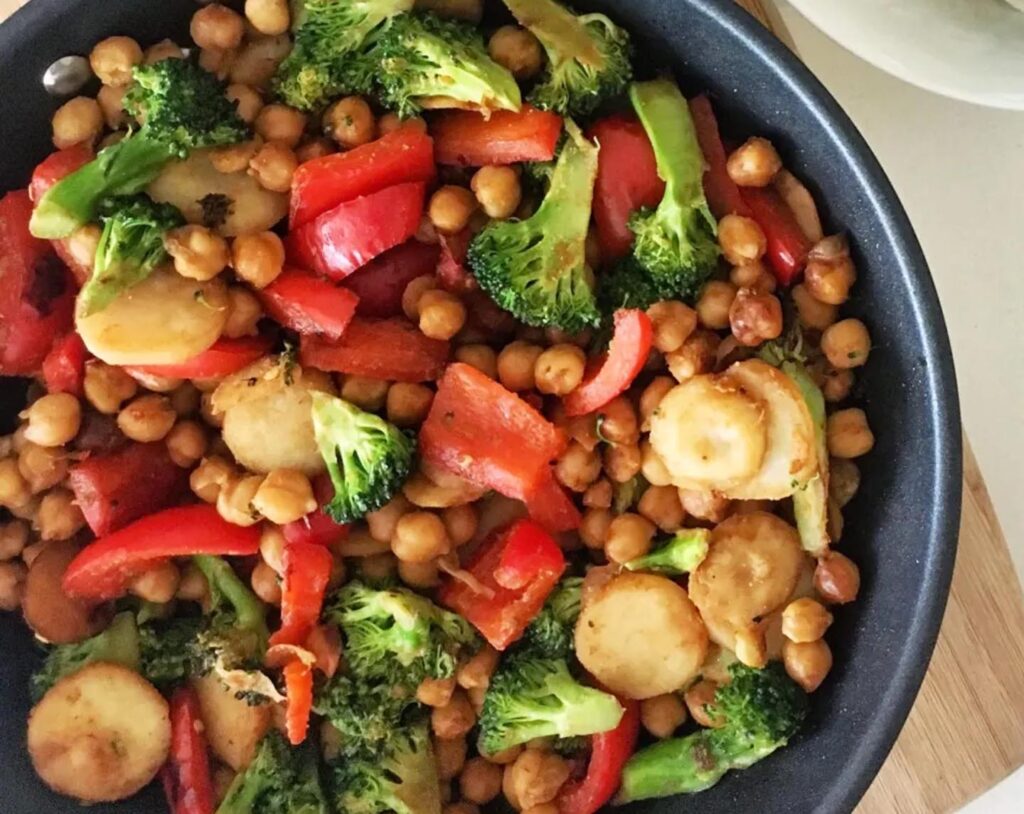 Chickpea and Vegetable Stir-Fry