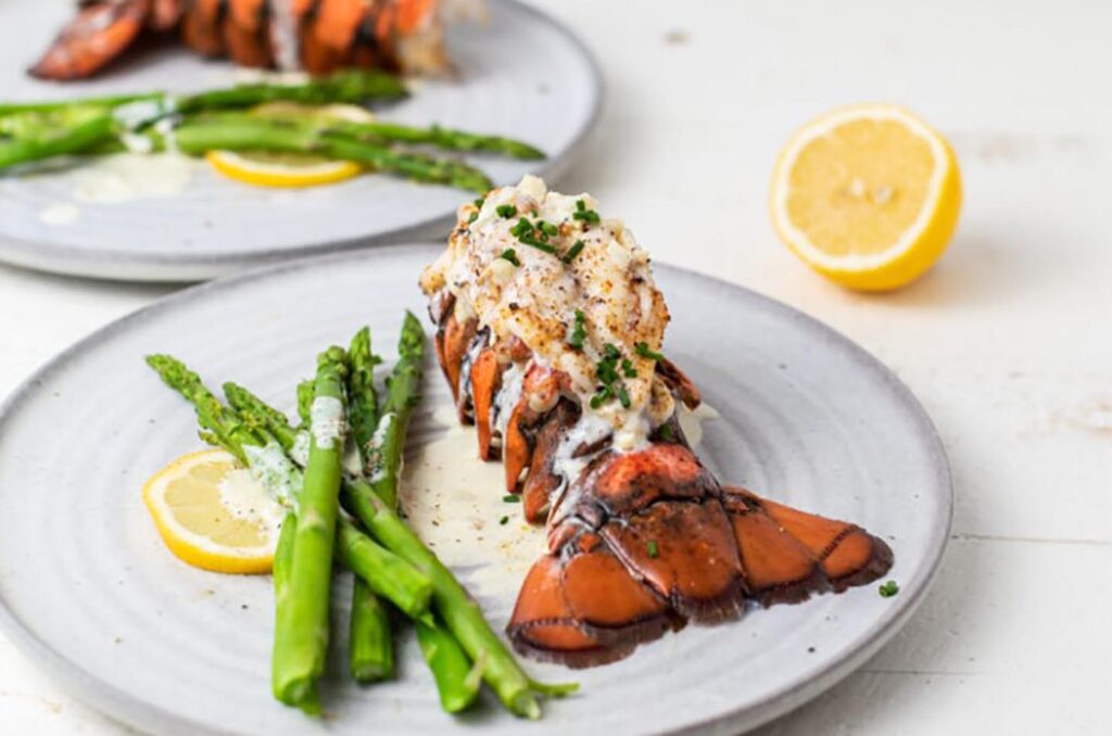 Lobster Tail with Asparagus