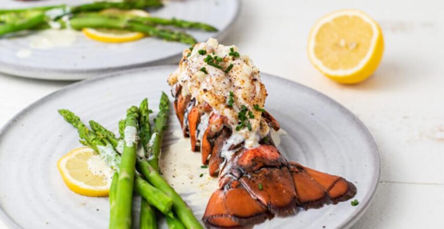 Lobster Tail with Asparagus