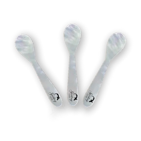 Natural Mother-of-Pearl Caviar Spoons