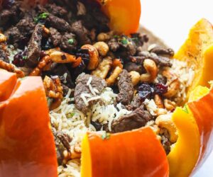 Instant Pot Stuffed Pumpkin