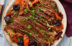 Moroccan-Style Brisket with Dried Fruit & Capers