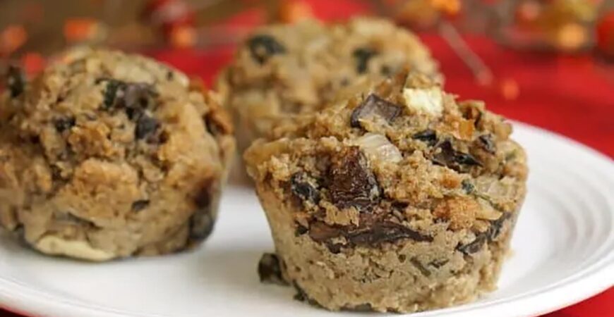 Dill and Mushroom Stuffing Muffins