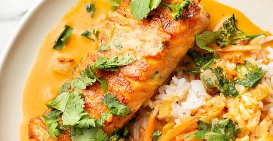 Salmon Coconut Curry
